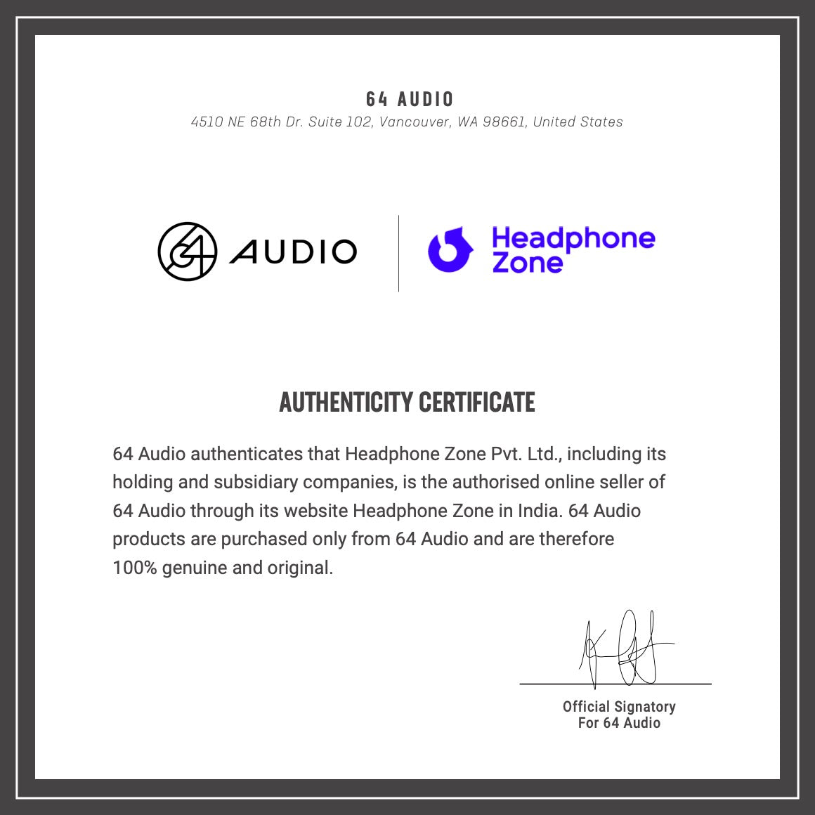 Headphone-Zone-64-Audio-Volur