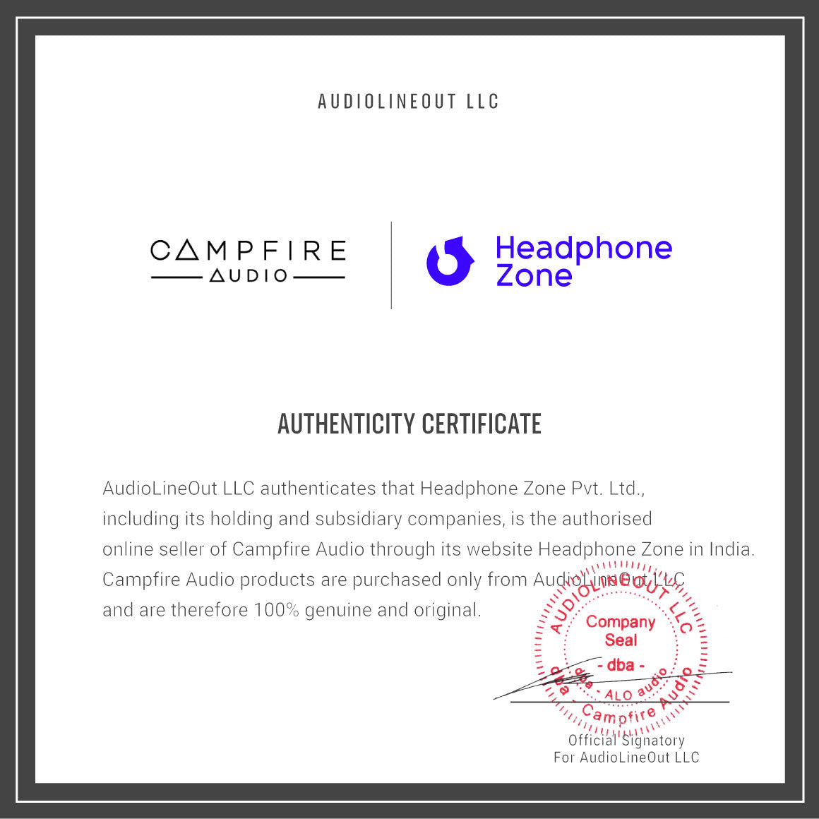 Headphone-Zone-Campfire-Audio-Audtenticity-Certificate-0