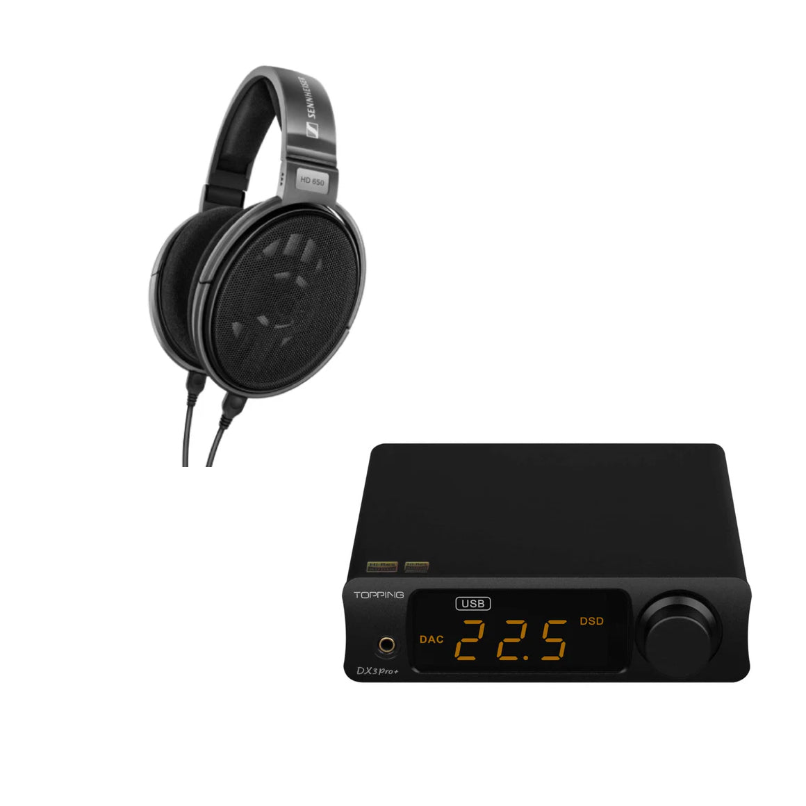 Sennheiser HD 650 TOPPING DX3 Pro