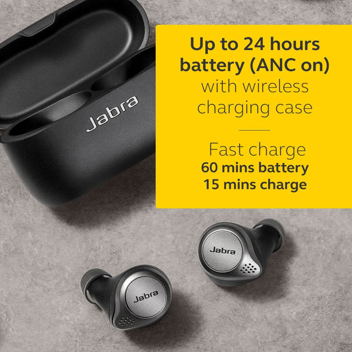 Jabra 75t with wireless best sale charging case