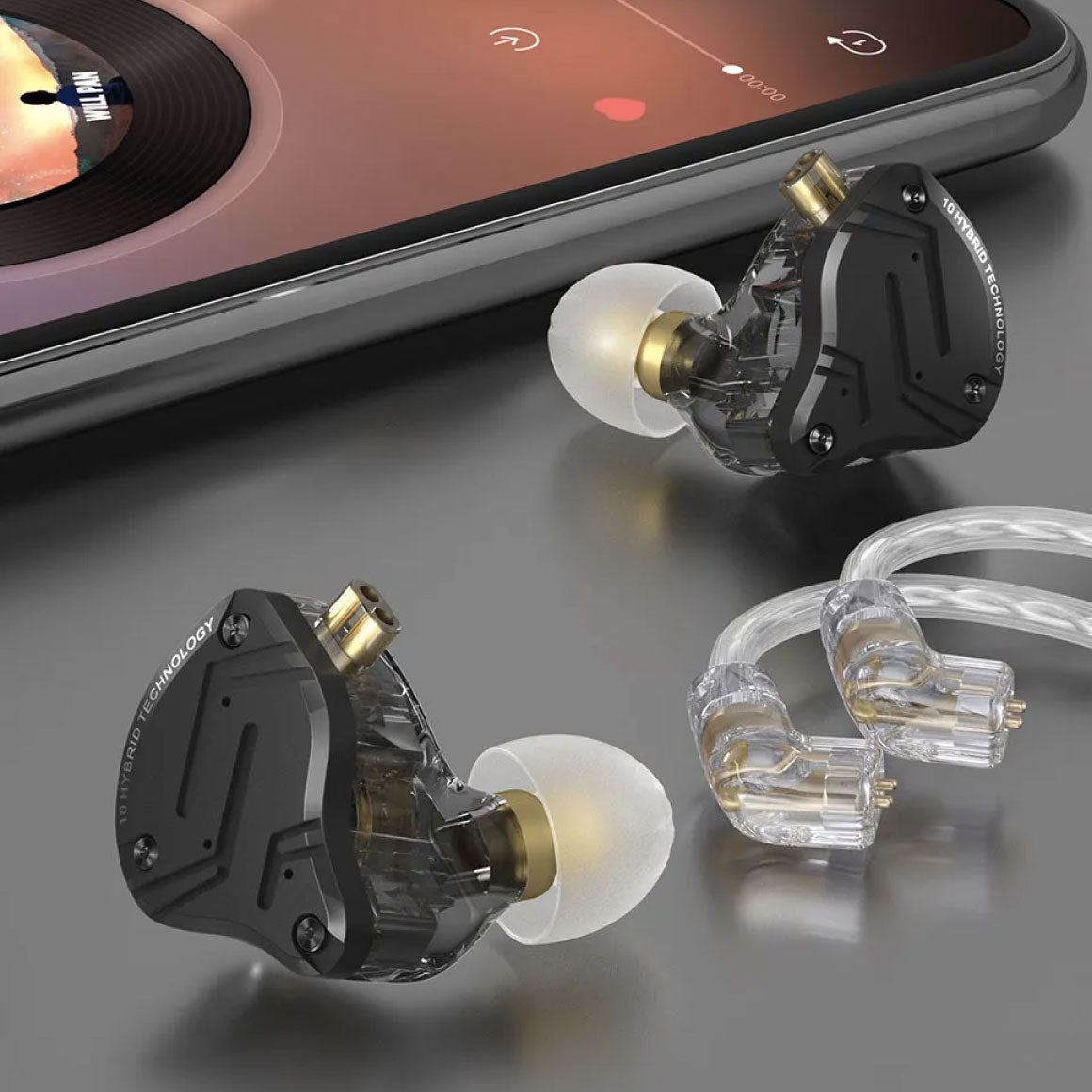 KZ ZS10 Pro X In Ear Wired Earphones HIFI Bass Earbuds Monitor Headphones  Sport Noise Cancelling Music Game Headset