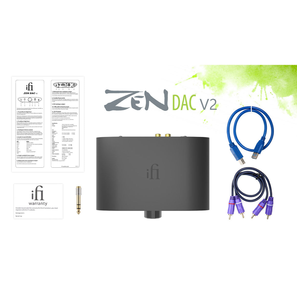 iFi Audio ZEN DAC V2 Desktop Digital Analog Converter & Headphone Amp